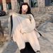 girl Thickened Fleece-Lined Inner Jacket Color-Block Patchwork Short Parka Women's 2025 Winter New Small Size_ecoleips.com