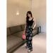 Women's Heavyweight Casual Straight Leg Pants Digital Print Summer New American Style Versatile Slimming Trendy for Men_ecoleips.com