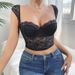 Sexy Lace See Through Mesh Backless Bra Top For Women Strapless Push Up Bra Hot Girl Top Waist Cinching_ecoleips.com