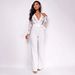 Women's Clothing Women's Long Sleeve Casual Wide Leg Jumpsuit Lace Trim Unique Lines For Formal & Casual For Women_ecoleips.com