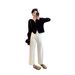 Retro Blue Straight-leg Women's Jeans, New Spring-summer Style, Slimming And Flattering For Plus-size Women, Loose_ecoleips.com