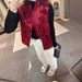 Aria Basics Chinese-style Women's Vintage Red Vest 2025 New Jacket, High-end Traditional Chinese Clothing With Buttoned Design,_ecoleips.com