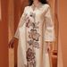 Muslim Dress Women Exquisite Mesh Embroidered Muslim Abaya – Elegant Patchwork Robe With Modest & Ethnic Charm_ecoleips.com