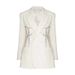 2026 Autumn Rhinestone Decorated European And American Women's Mid-Length Fashionable Slim-Waisted Blazer Dress_ecoleips.com