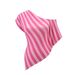 Women's Pure Asymmetrical Neckline Short Sleeved T-Shirt Summer Casual Basic Fitted Waist American Style Irregular Top_ecoleips.com