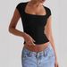 Diyun European And American Yoga Wear Sports Elastic Slim Fit T-Shirt Women's Clothing 2025 Summer_ecoleips.com