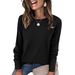 Women's Sweater Long Sleeve Round Neck Fall Winter Fashion Clothing Fashion Tops_ecoleips.com