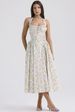 2025 New Summer Slim Fit Strap Long European And American Style Fashion Printed Halter Lace Dress_ecoleips.com