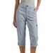 Women's Clothing New Solid Color Multi Pocket Cropped Casual Pants For Women_ecoleips.com