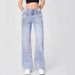 Women's Wide Leg Jeans Loose Straight Retro Washed Cotton Trousers Casual Fashion Office Lady Street Style Spring/Autumn_ecoleips.com