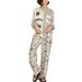Women's Clothing Leisure Vacation Animal Print Long Sleeve Shirt Trousers Two Piece Set_ecoleips.com