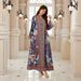 Fashionable Long Robe for Women Versatile plus Size Loose Printed Dress Muslim Clothing Full Length Elegant Gown_ecoleips.com
