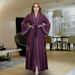Cardigan Arab Robe European And American Cross-Border Plus Size Women's Bell Sleeve Long Dress 8840_ecoleips.com