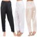 3 Colors Women‘s Soft Slip Liner Pajamas Sleepwear Night Bottoms Lounge Pants Plus Size M-2XL_ecoleips.com