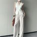 Aria Basics French Retro Style Vest For Women Summer 2025 New Slim Fit Fashionable Design Sleeveless Top_ecoleips.com