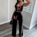 Women's Digital Print Two Piece Set Sleeveless Vest And Trousers Relaxed Everyday Wear Comfortable Feshion_ecoleips.com
