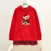 Women's Fleece Lined Hooded Sweatshirt Christmas Cartoon Plaid Print College Style Autumn Winter New 2025 YTMH254CL1B_ecoleips.com