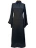 Muslim Women's Dress Flashing Gold Stamped Long Skirt Robe Abaya_ecoleips.com