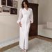 Muslim Dress Women American Long Sleeve Summer Dress Elegant Casual Comfortable Fashion Muslim Clothing Polyester_ecoleips.com