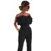 Women's Clothing spring and summer new women's clothing feather tube top color pants one shoulder backless sexy jumpsuit women_ecoleips.com
