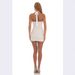 Sheer Mesh Halter Neck Bodycon Dress – Sexy Rhinestone Mini Dress With Backless Design (White/Pink, Sizes XS-L, Stretchy Fit)_ecoleips.com