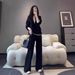 plus Size Women's High-End Sports Suit Loose Fit Slimming Two Piece Sweatshirt Set Korean Style Fashionable Chic Youthful Autumn Wear_ecoleips.com