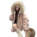 girl Girl Girl Girl American Retro Workwear Parka For Women, New Winter Thickened Warm Cotton Coat, Petite Hooded Jacket With Spandex_ecoleips.com