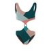 Women's Clothing Color Block One Piece Bikini Set Mesh Skirt Sexy Vacation Swimsuit_ecoleips.com