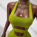 New 2026 Women's Solid Color Fitted Jumpsuit Casual Halter Neck Backless Sportswear Fashionable And Sophisticated_ecoleips.com