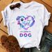 Cross-border Printed Fashion New Product Peace Love Dog Plus-size Women's Clothing_ecoleips.com