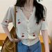 2024 Cross-Border Women's Clothing Real Shot Spring/Summer Sexy Fashion Set Knitted Cardigan_ecoleips.com