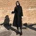 Women’s Double-Faced Wool Coat – Slim-Fit Long Trench Coat With Peak Lapel & Double Breasted Buttons | S/M/L_ecoleips.com
