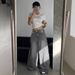 Cross-border Foreign Trade European And American Washed Gray Wide-leg Extra-long Floor-length Ripped Loose Casual Jeans_ecoleips.com