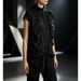 Women's Clothing Elegant Ruffle Hem Sleeveless Blouse Chic Peplum Top For Office Night Out_ecoleips.com