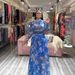 Women's Slim Fit Floral Print Dress Set Long Sleeve Sheer Mesh Fashionable Outfit_ecoleips.com