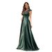 Elegant Long Sequin Evening Dress For Women - Glamorous Party Gown With Princess Silhouette, High Waist & Sleeveless Design_ecoleips.com