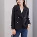 Women's Double-Faced Wool Coat - Premium Short Suit Collar Cashmere Overcoat In Greyish/Black/Oat (S/M)_ecoleips.com
