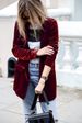 cross-border European And American Velvet Suit 2025 New Solid Color Casual Blazer Cardigan Mid-length Coat For_ecoleips.com