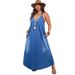 K Elegant Deep V-sleeveless Dress For Women's Clothing_ecoleips.com