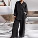 Women's Clothing Printed Shirt Printed Trousers Set_ecoleips.com
