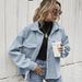 Women's Clothing Solid Color Single Breasted Wool Coat Casual Lapel Loose Top Fashion Spring Autumn Jacket_ecoleips.com