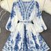 Women's High-End Bohemian Print Dress European And American Style Cross Border Foreign Trade Vacation Wear_ecoleips.com