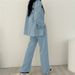 Women's Korean Style Casual Trousers Camel Color Trendy Design Unique Suit For Spring And Autumn_ecoleips.com