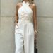 Women's Straight Leg Jumpsuit Halter Neck Summer Style Versatile_ecoleips.com