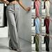 Women's High-Waisted Straight Leg Suit Pants 2026 New Style Elegant Simple Fashion European And American Cross Border_ecoleips.com