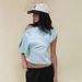 Women's Summer Asymmetrical Neck Button Top Solid Color Patchwork Sexy Design for Wholesale European And American Style 2025_ecoleips.com