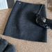 Elegant Solid Color Woolen For Women, Gray Short S, 2025 Autumn/Winter Korean Style Simple Versatile A-line Pencil_ecoleips.com