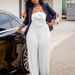 Women's Clothing New Fashion Sexy Tag Big Flower Solid Color Pleated Jumpsuit_ecoleips.com