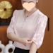 High-end Shirt For Women 2025 Summer New Style Elegant And Chic Light Luxury Design Versatile Slimming Youthful Top_ecoleips.com
