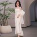 Women's Clothing Strapless Light Wedding Dress For Brides Simple Long Satin Wedding Dress Fairy Forest Style Morning Gown Dress_ecoleips.com